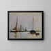 Ruhiger Hafen in den Niederlanden - John Henry Twachtman — gerahmtes Bild an der Wand
