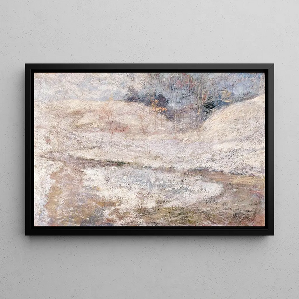 Der Bach, Greenwich, Connecticut - John Henry Twachtman — gerahmtes Bild an der Wand