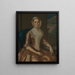 Mme Richard Galloway - John Hesselius — gerahmtes Bild an der Wand