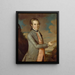 Thomas Chamberlaine - John Hesselius — gerahmtes Bild an der Wand