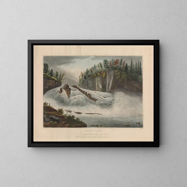Die Hadley-Fälle - John Hill — gerahmtes Bild an der Wand
