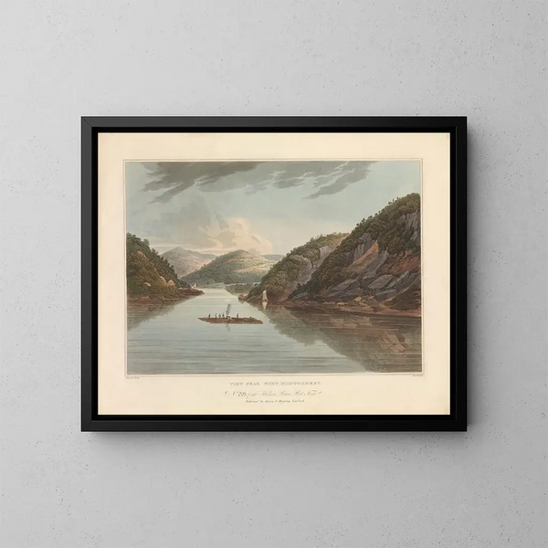 Ansicht in der Nähe von Fort Montgomery - John Hill — gerahmtes Bild an der Wand