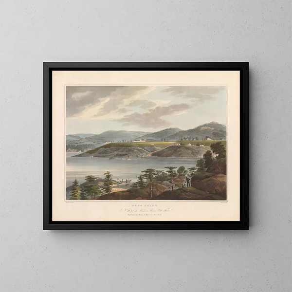 Point de vue de l'Ouest - John Hill — gerahmtes Bild an der Wand
