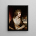 Portrait einer Dame - John Hoppner — gerahmtes Bild an der Wand