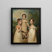 Portrait der Kinder Hughes-Hallett - John Hoppner — gerahmtes Bild an der Wand