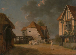 Eine Szene aus Die Magd am Mühlstein - John Inigo Richards — Ansicht des Kunstwerks