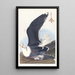 Goéland à dos noir - John James Audubon — gerahmtes Bild an der Wand