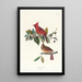 Kardinal gros-bec - John James Audubon — gerahmtes Bild an der Wand