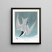 Sterne des Sumpfes - John James Audubon — gerahmtes Bild an der Wand