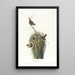 Troglodyte des marais - John James Audubon — gerahmtes Bild an der Wand