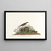 Alouette des prairies - John James Audubon — gerahmtes Bild an der Wand
