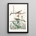 Bruant des savanes - John James Audubon — gerahmtes Bild an der Wand