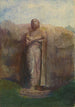 Kolossale Statue von Ananda in der Nähe der Ruinenstadt Polonnaruwa, Ceylon - John La Farge — Ansicht des Kunstwerks