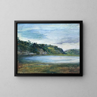 Rochers du paradis, étude à Paradise, Newport, Rhode Island - John La Farge — gerahmtes Bild an der Wand