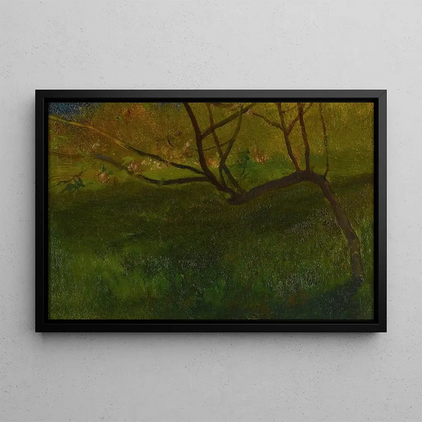 Studie eines Apfelbaums im Frühling - John La Farge — gerahmtes Bild an der Wand