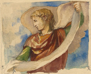 John La Farge - Study for Angel in Decoration of Tower Trinity Church Boston.webp