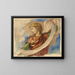 Studie für einen Engel in der Dekoration der Trinitätskirche in Boston - John La Farge — gerahmtes Bild an der Wand