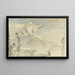 Himmel mit Wolken über einer hügeligen Landschaft - John Linnell — gerahmtes Bild an der Wand