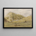 Eingang von Dovedale von Ashbourne, Derbyshire - John Linnell — gerahmtes Bild an der Wand