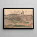 Figuren an einem Ufer Kensington Gravel Pits - John Linnell — gerahmtes Bild an der Wand