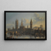 Das Palace of Westminster vom Thames - John MacVicar Anderson — gerahmtes Bild an der Wand
