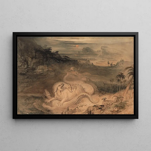 John Martin - The country of the Iguanodon.webp
