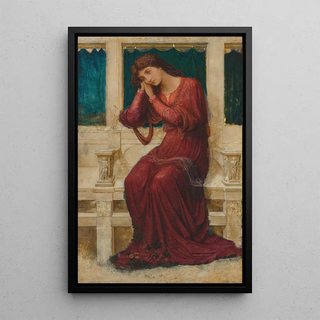 John Melhuish Strudwick - When sorrow comes in summer days.webp
