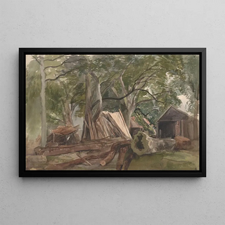John Middleton - Clearing with a Lumber Mill.webp