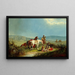 Indischen beim Kartenspielen - John Mix Stanley — gerahmtes Bild an der Wand