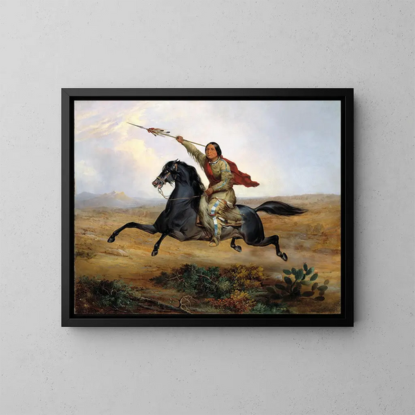 Guerrier Towoccono Korakkookiss - John Mix Stanley — gerahmtes Bild an der Wand