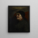 Kopfstudie, alte Frau - John Ottis Adams — gerahmtes Bild an der Wand