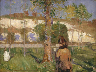 John Peter Russell - Madame Sisley on the banks of the Loing at Moret.webp