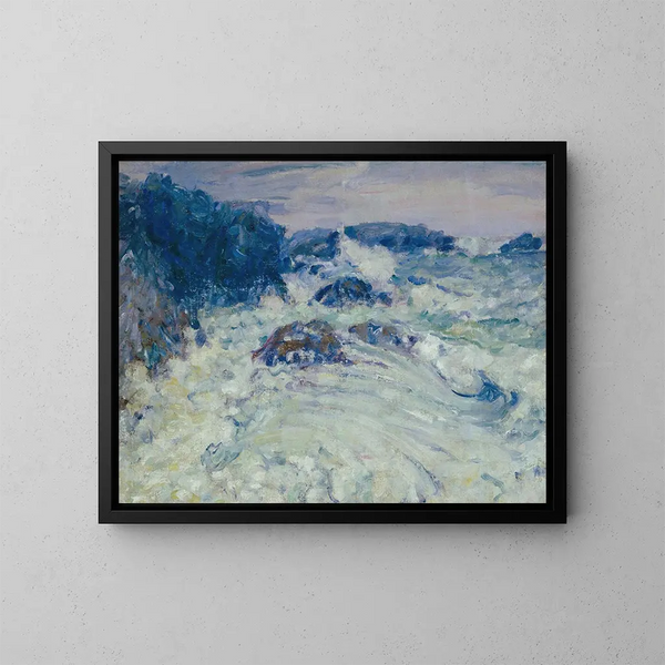 Aufgewühltes Meer in Morestil - John Peter Russell — gerahmtes Bild an der Wand