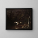 Ichabod Crane flieht vor dem kopflosen Reiter - John Quidor — gerahmtes Bild an der Wand