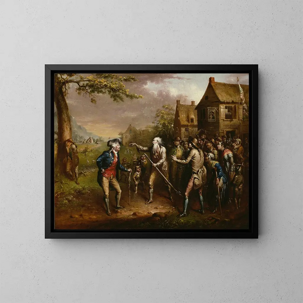 Rip Van Winkle - John Quidor — gerahmtes Bild an der Wand