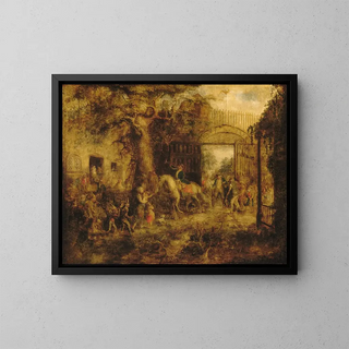 John Quidor - The Vigilant Stuyvesants Wall Street Gate.webp