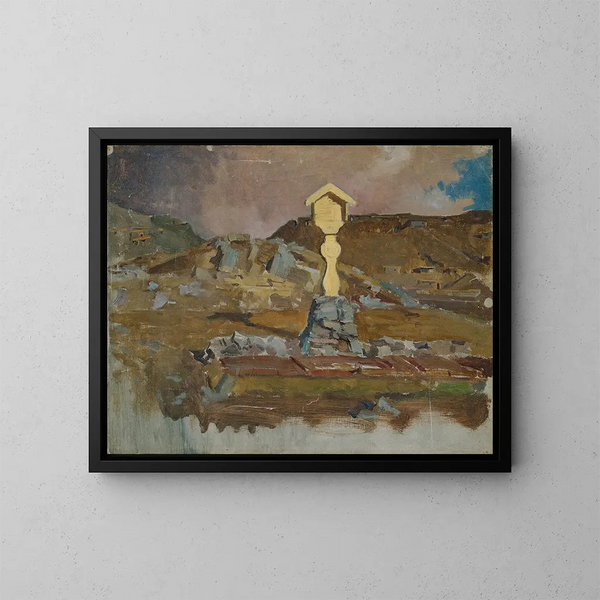 Tombeau de soldat - John Quincy Adams — gerahmtes Bild an der Wand