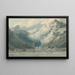 Cetara im Golf von Salerno - John Robert Cozens — gerahmtes Bild an der Wand
