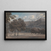 Der Park der Astroni, bewaldeter Kraterboden mit laufender Jagd - John Robert Cozens — gerahmtes Bild an der Wand
