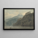 Sur le golfe de Salerne près de Vietri - John Robert Cozens — gerahmtes Bild an der Wand