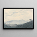 La baie de Naples depuis Capodimonte, Italie - John Robert Cozens — gerahmtes Bild an der Wand