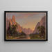 Vallée de Yosemite regardant vers l'ouest (Conflit de cas) - John Ross Key — gerahmtes Bild an der Wand
