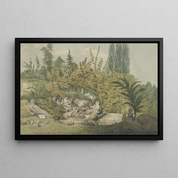 John Rubens Smith - A sketching party taking their repast.webp
