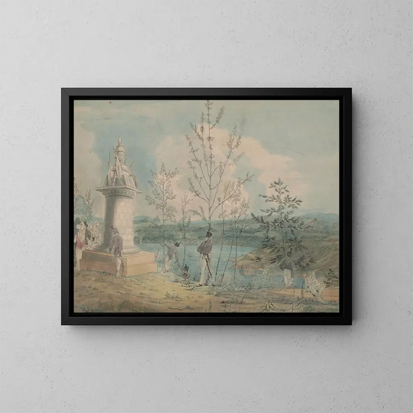 Denkmal der Kadetten in West Point - John Rubens Smith — gerahmtes Bild an der Wand