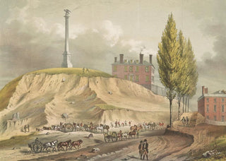 John Rubens Smith - Old Boston Beacon Hill from Mt Vernon St near the head of Hancock St.webp