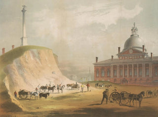 John Rubens Smith - Old Boston Beacon Hill from the present site of the reservoir between Hancock  Temple Sts.webp