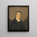 Portrait eines unbekannten Mannes - John Rubens Smith — gerahmtes Bild an der Wand