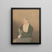 Portrait eines sitzenden Mannes - John Rubens Smith — gerahmtes Bild an der Wand