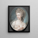Mademoiselle Raymond - John Russell — gerahmtes Bild an der Wand