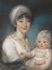 Mme Robert Shurlock Henrietta Ann Jane Russell 1775-1849 und ihre Tochter Ann - John Russell — Ansicht des Kunstwerks